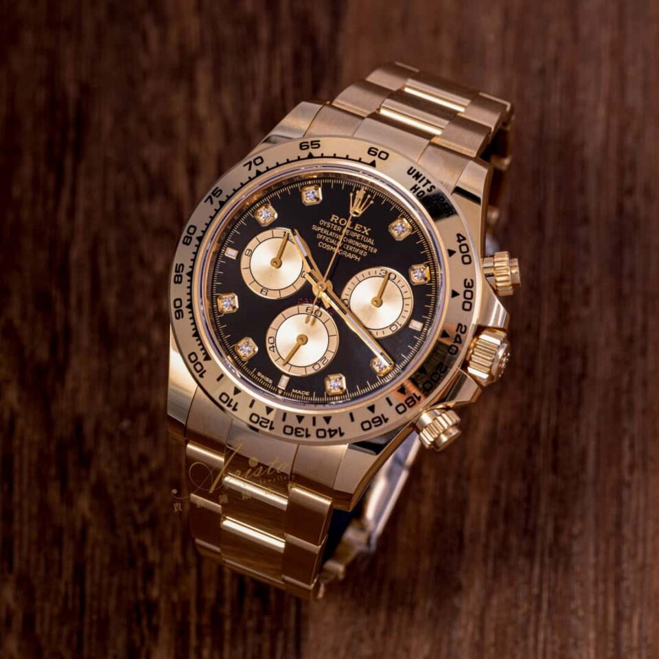 Rolex Daytona Yellow Gold 126508-0003 front view
