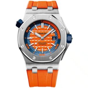 AP Royal Oak Offshore Diver 42mm 15710ST Orange Rubber with Orange Dial Watch