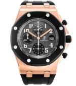 AP Black Ceramic Royal Oak Offshore 18K Rose Gold