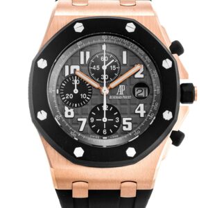 AP Black Ceramic Royal Oak Offshore 18K Rose Gold