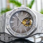 AP Diamond Royal Oak Tourbillon Extra-Thin Grey Dial 9 AP Diamond Royal Oak Tourbillon Extra-Thin Grey Dial Side