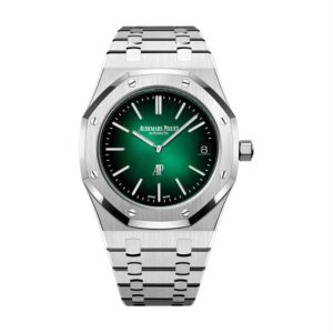 AP Green Dial 15202PT Royal Oak Jumbo Extra-Thin