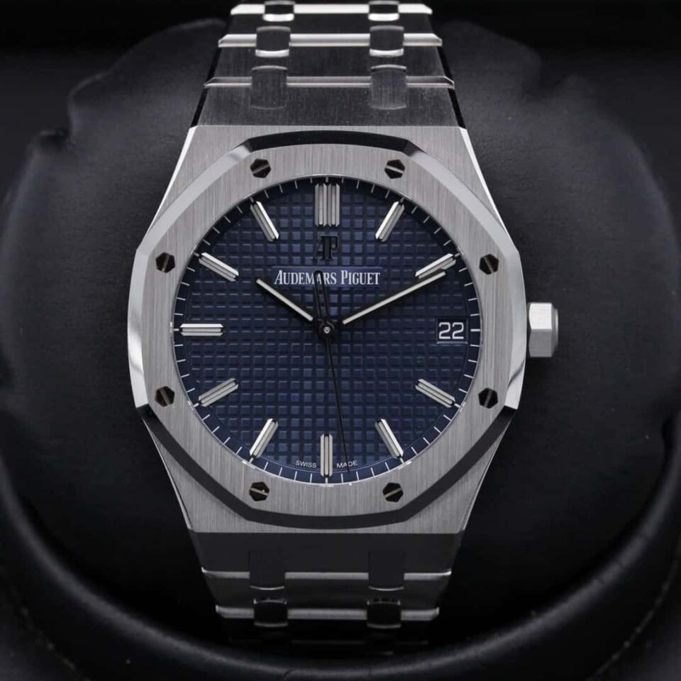 AP Royal Oak 15500ST Blue Dial Front
