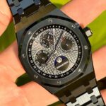 AP Royal Oak 26579CE Black Ceramic Perpetual Calendar Front