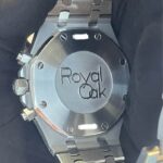 AP Royal Oak Chronograph 26320ST Black Face 10 AP Royal Oak Chronograph 26320ST Black Face Case Back