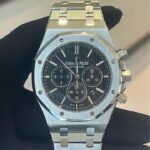 AP Royal Oak Chronograph 26320ST Black Face 8 AP Royal Oak Chronograph 26320ST Black Face Front