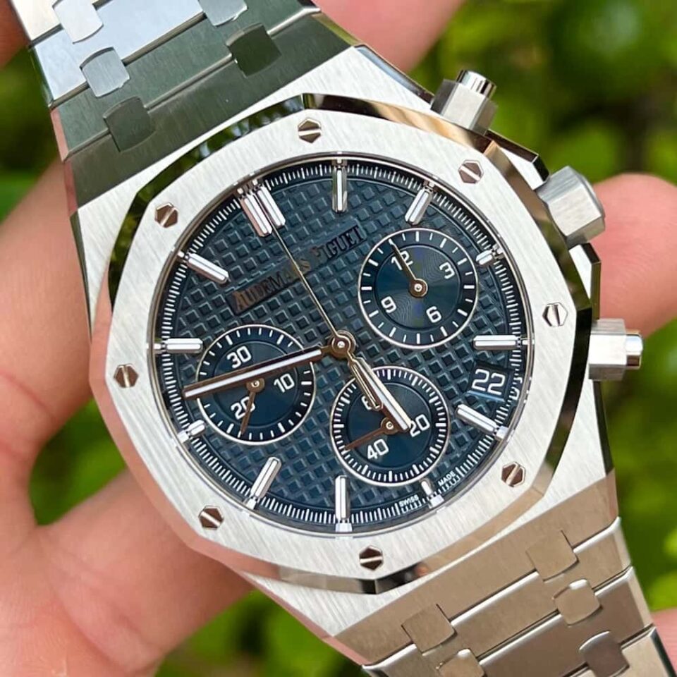 AP Royal Oak Chronograph Blue Dial Front