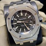 AP Royal Oak Offshore Diver 15710ST 42mm Black Dial 9 AP Royal Oak Offshore Diver 15710ST 42mm Black Dial Side