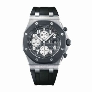 AP Royal Oak Offshore Diver 25940SK Black Rubber Watch Black Arabic Dial