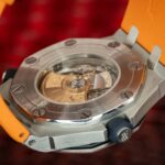 AP Royal Oak Offshore Diver 42mm 15710ST Orange Rubber with Orange Dial Watch 10 AP Royal Oak Offshore Diver 42mm 15710ST Orange Watch Case Back