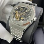 AP Royal Oak Openworked Skeleton Double Balance Wheel Front