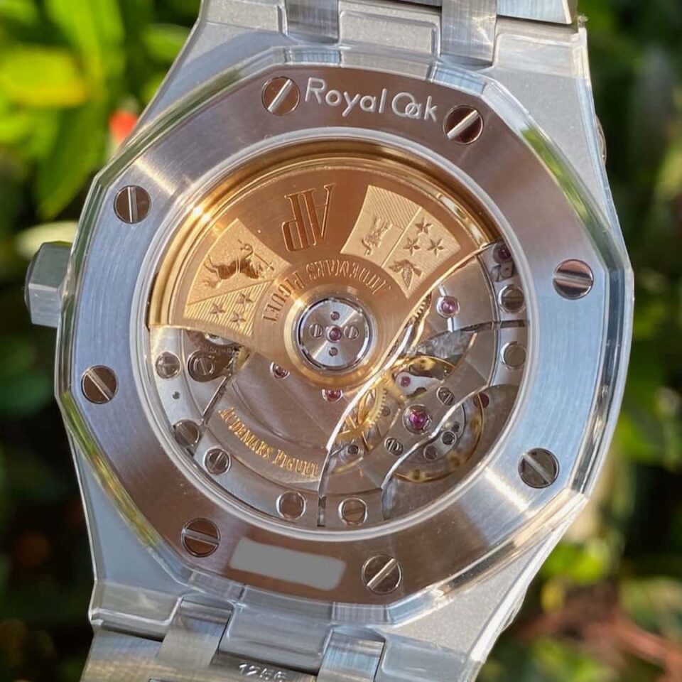 Audemars Piguet 15450ST Royal Oak Grey Dial Caseback