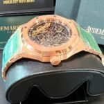 Black AP Skeleton 18K Rose Gold 15407OR 9 Black AP Skeleton 18K Rose Gold 15407OR Side