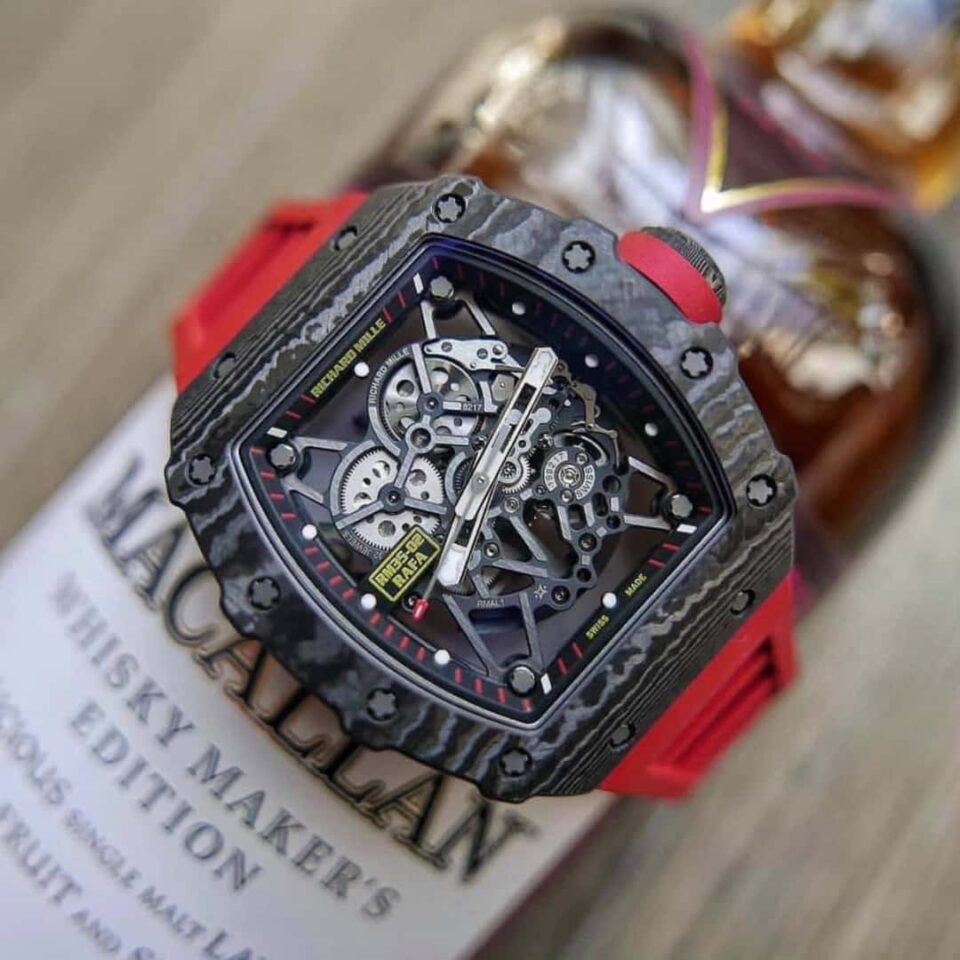 Black Richard Mille RM 035-02 Rafael Nadal Carbon TPT front