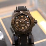 Breitling Avenger Automatic 45mm Seawolf Night Mission Black Titanium With Black Leather Black Dial 8 Breitling Avenger Automatic 45mm Seawolf Night Mission Black Front View