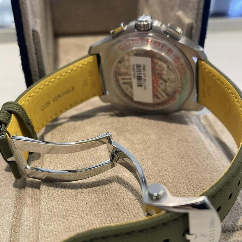 Breitling Avenger B01 Chronograph Green Dial 44mm Case Back