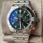 Breitling Chronomat B01 42mm AB0134101L1A1 Green Front View