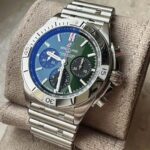 Breitling Chronomat B01 42mm AB0134101L1A1 Green Side View