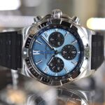 Breitling Chronomat B01 42mm PB0134101C1S2 Black Rubber Ice Blue Dial 9 Breitling Chronomat B01 42mm Black Rubber Ice Blue Dial front