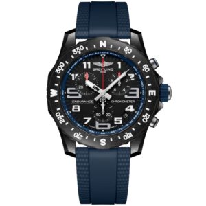 Breitling Endurance Pro Quartz X82310D51B1S1 44mm Black Matt Ultralight Polymer Breitlight Black Dial With Blue Rubber