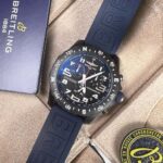 Breitling Endurance Pro Quartz X82310D51B1S1 44mm Black Matt Ultralight Polymer Breitlight Black Dial With Blue Rubber 7 Breitling Endurance Pro Quartz X82310D51B1S1 Front