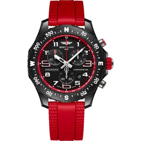 Home 25 Breitling Endurance Pro X83310D91B2S1 38mm Black Dial Red Rubber