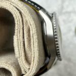 Breitling Navitimer B01 41mm Black Dial with Black Leather Strap Side