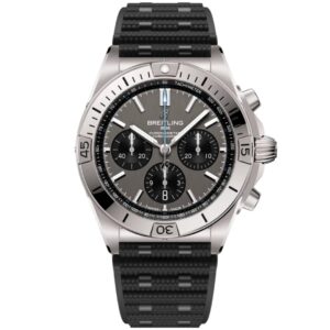 Breitling Super Chronomat B01 42 Grey Dial Titanium With Black Rubber