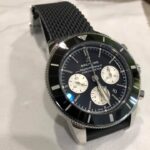 Breitling Superocean Heritage B01 Chronograph 44 Black Dial with Black Rubber 8 Breitling Superocean Heritage B01 44 Black Dial Front
