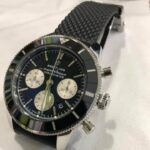 Breitling Superocean Heritage B01 Chronograph 44 Black Dial with Black Rubber 9 Breitling Superocean Heritage B01 44 Black Dial Side