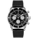 Breitling Superocean Heritage B01 Chronograph 44 Black Dial with Black Rubber 7 Breitling Superocean Heritage B01 Chronograph 44 Black Dial with Black Rubber