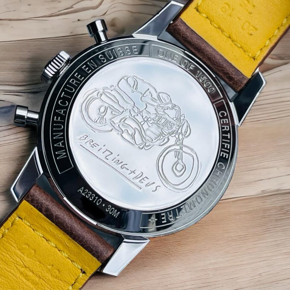 Breitling Top Time Deus A233101A1A1X1 case back