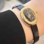 Cartier Baignoire WGBA0040 Mini Model Quartz Movement Yellow Gold Case 8 Cartier Baignoire WGBA0040 Mini Model on wrist