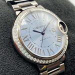 Cartier Ballon Bleu W4BB0028 33mm Blue Dial Side View