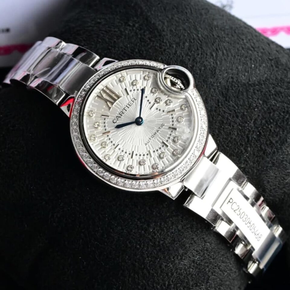 Cartier Ballon Bleu W4BB0035 33mm Diamond Dial Front