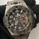 Hublot Big Bang UNICO Ferrari Titanium Carbon 401.NJ.0123.VR 9 Hublot Big Bang UNICO Ferrari Titanium Carbon 401.NJ.0123.VR front