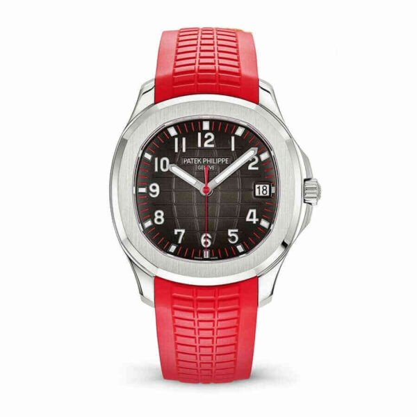 Home 19 Patek Philippe Aquanaut 5167A-012 Red Strap Singapore Special Edition