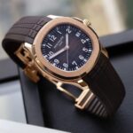 Patek Philippe Aquanaut 5167R-001 Brown Dial 18k Rose Gold Side View
