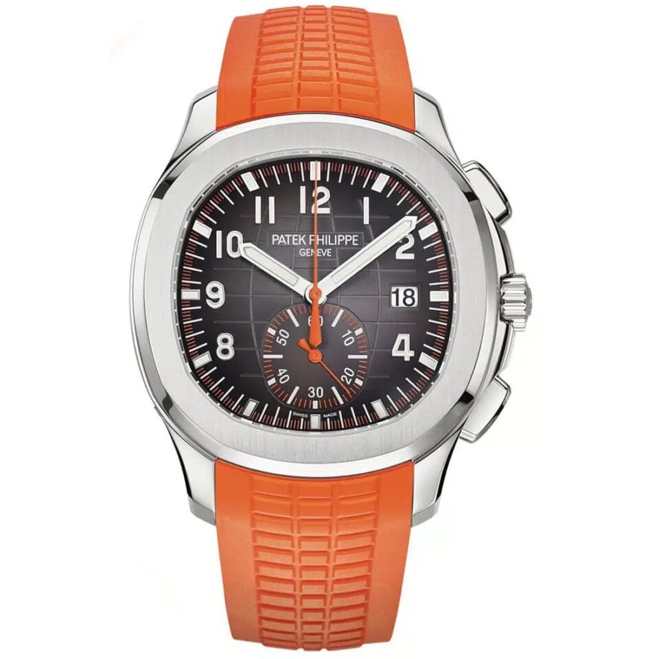 Patek Philippe Aquanaut 5968A-001 Black Dial & Orange Rubber