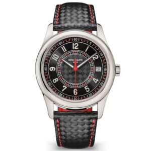 Patek Philippe Calatrava 6007G-010 Black Dial & Black Calfskin Leather Strap