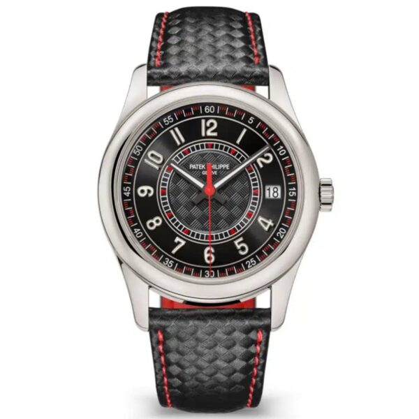 Patek Philippe Calatrava 6007G-010 Black Dial & Black Calfskin Leather Strap