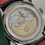 Patek Philippe Calatrava 6007G-010 Black Dial & Black Calfskin Leather Strap 12 Patek Philippe Calatrava 6007G-010 Black Dial Case Back