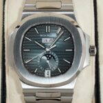 Patek Philippe Moon Phase Nautilus 5726/1A-014 Blue Dial (Front View)