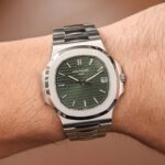 Patek Philippe Nautilus 5711/1A-014 Green Dial 10 Patek Philippe Nautilus 5711/1A-014 Green Dial On Wrist