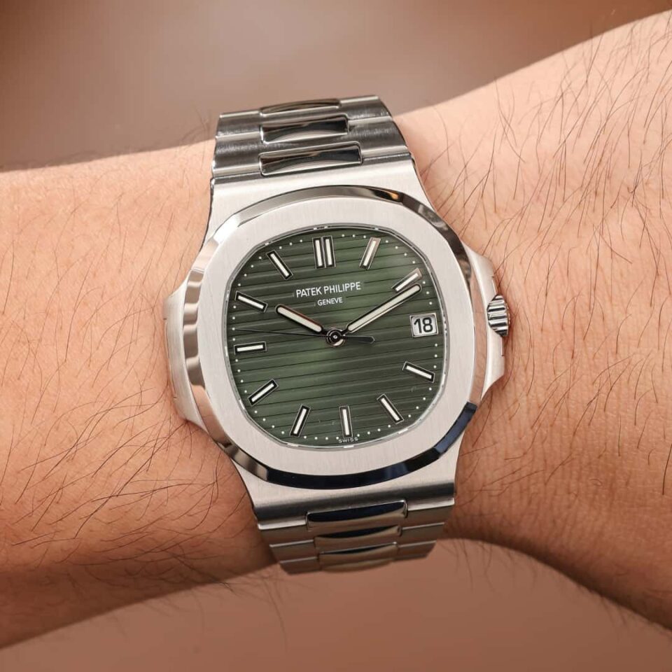 Patek Philippe Nautilus 5711/1A-014 Green Dial On Wrist