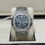 Patek Philippe Nautilus 5712/1A-001 Moon Phase Blue Dial (Front View)