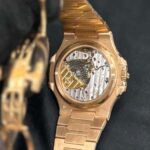 Patek Philippe Nautilus 5712/1R Brown Dial Rose Gold Bracelet (Case Back)