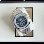 Patek Philippe Nautilus 5990/1A-011 Sunburst Blue (Side View)