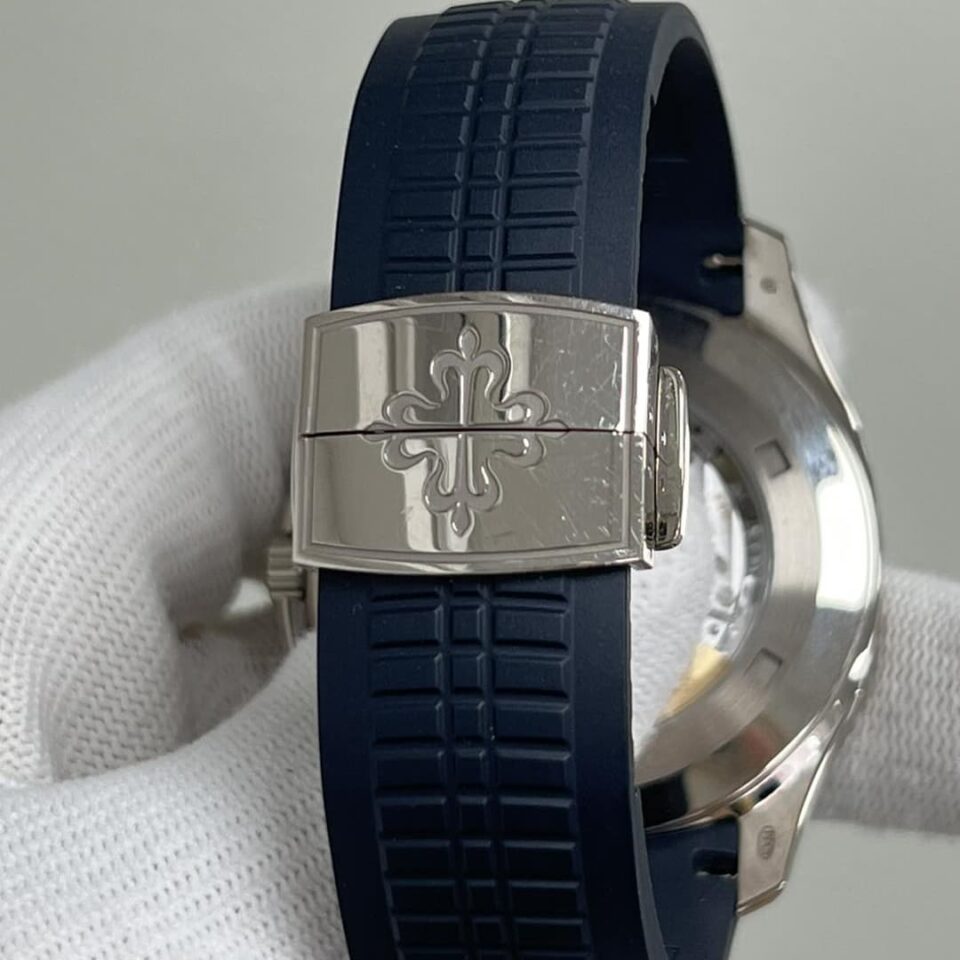 Patek Philippe White Gold with Blue Face 5168G-001 Strap