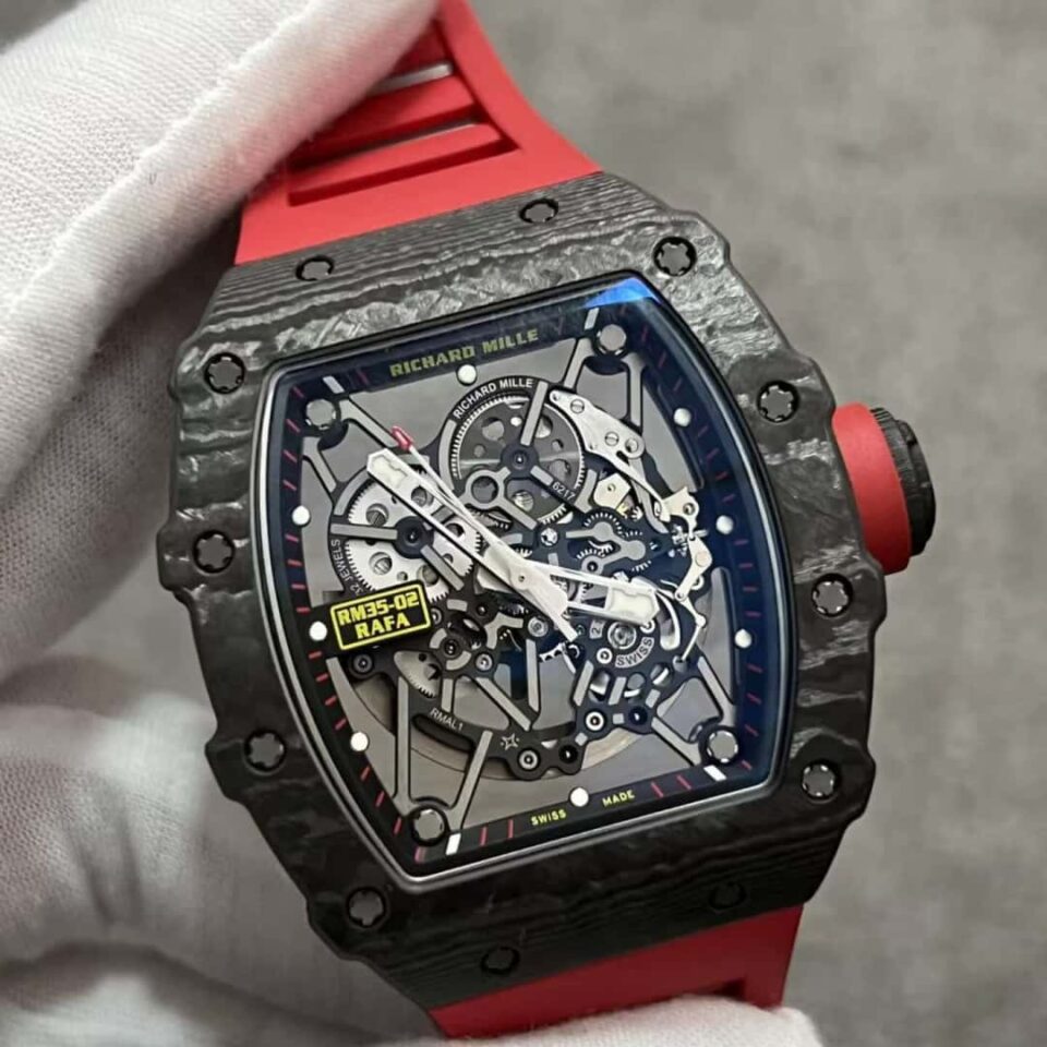 Richard Mille Black RM 35-02 NTPT Carbon Skeleton Dial Front